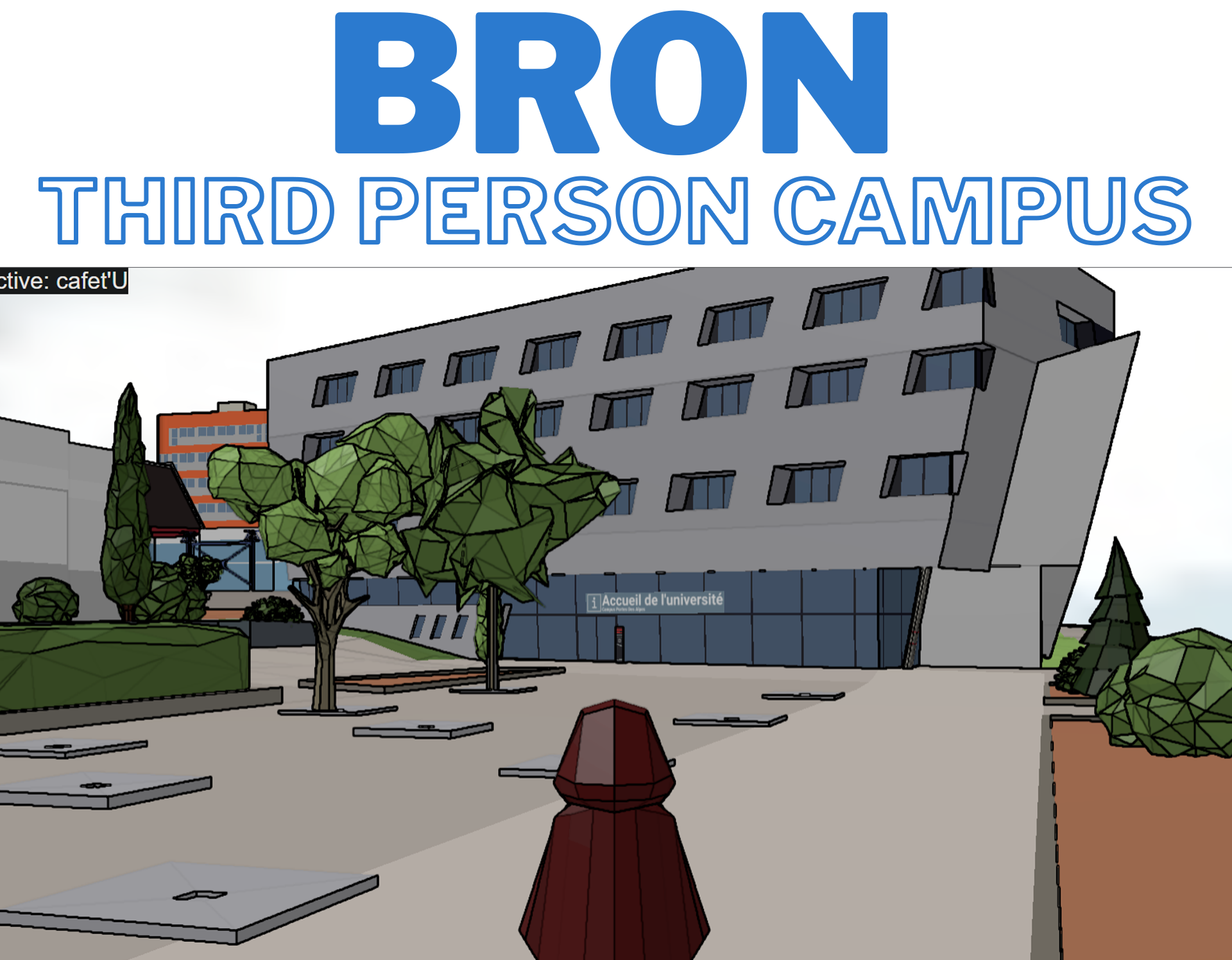 Third person campus wandering